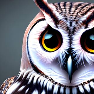 Owl phone AI wallpaper