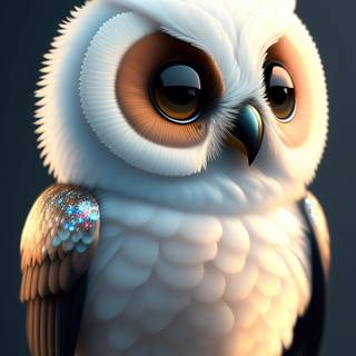 Owl phone AI wallpaper