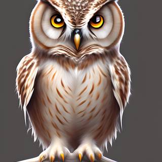 Owl phone AI wallpaper