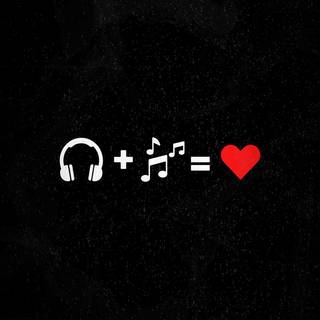 Heart music wallpaper