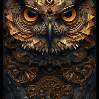 Owl phone AI wallpaper