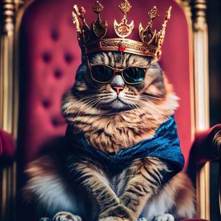 King cat wallpaper