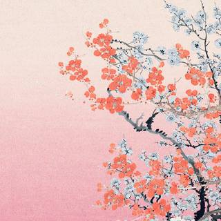 Japan spring art wallpaper