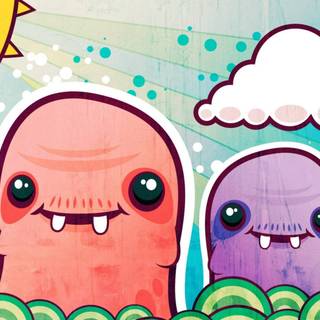 Doodle cartoon wallpaper