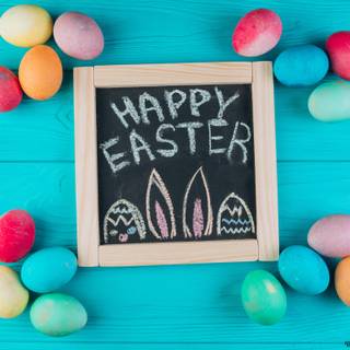 Happy Easter notes wallpaper