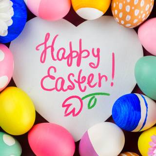 Happy Easter notes wallpaper