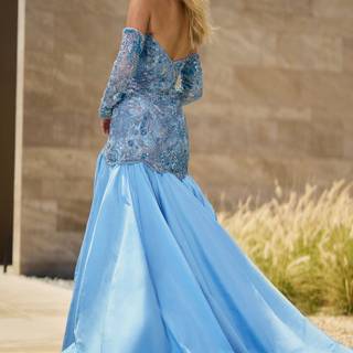 Blue formal dresses wallpaper