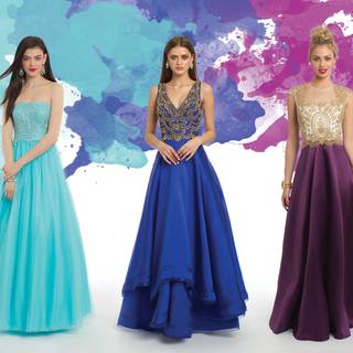 Blue formal dresses wallpaper