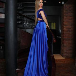 Blue formal dresses wallpaper