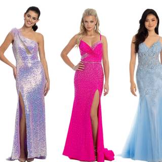 Blue formal dresses wallpaper