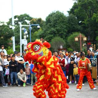 Dragon dance wallpaper