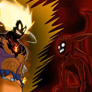 Naruto four tails wallpaper