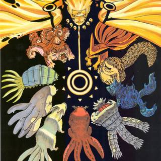 Naruto four tails wallpaper