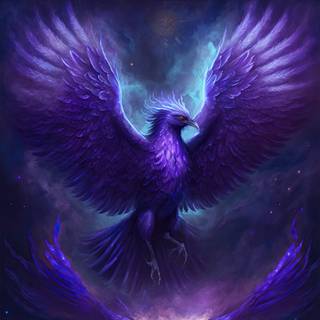 Purple Phoenix wallpaper