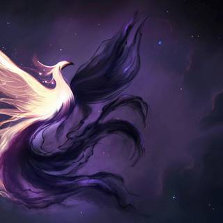 Purple Phoenix wallpaper