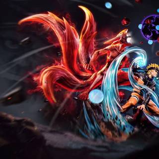 Naruto four tails wallpaper