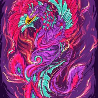 Purple Phoenix wallpaper