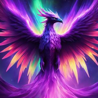 Purple Phoenix wallpaper