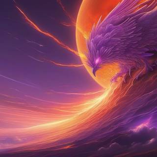 Purple Phoenix wallpaper