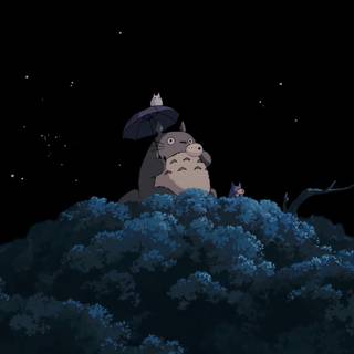 Ghibli night wallpaper
