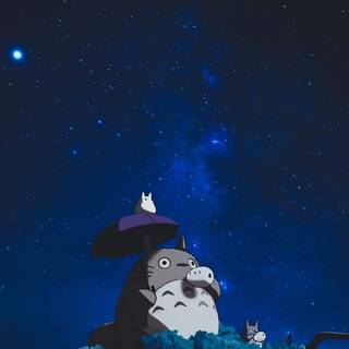 Ghibli night wallpaper