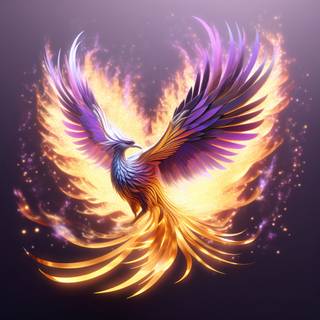 Purple Phoenix wallpaper