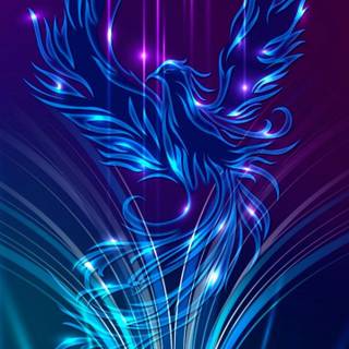 Purple Phoenix wallpaper