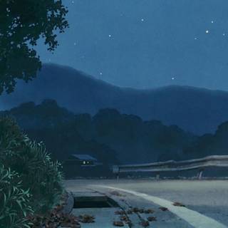 Ghibli night wallpaper