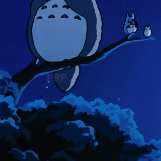 Ghibli night wallpaper