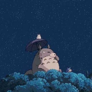 Ghibli night wallpaper