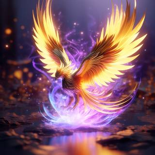 Purple Phoenix wallpaper
