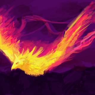 Purple Phoenix wallpaper