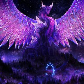 Purple Phoenix wallpaper