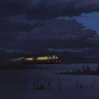 Ghibli night wallpaper