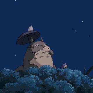 Ghibli night wallpaper