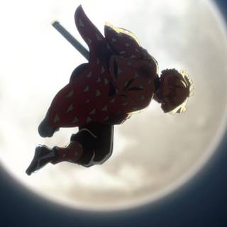 Tanjiro moon wallpaper