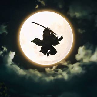 Tanjiro moon wallpaper