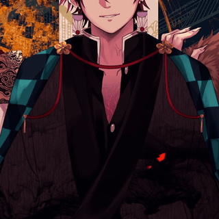 Tanjiro moon wallpaper