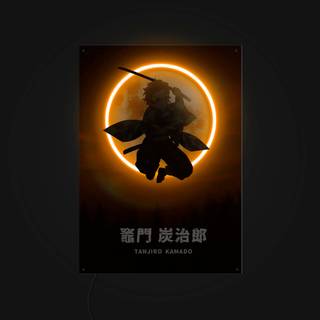 Tanjiro moon wallpaper