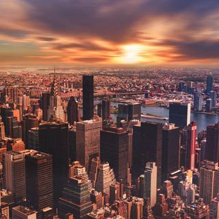 Sunset New York wallpaper