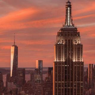 Sunset New York wallpaper