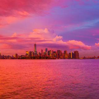Sunset New York wallpaper