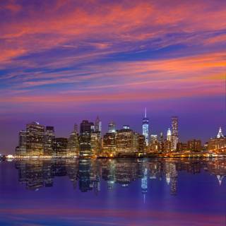 Sunset New York wallpaper