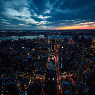 Sunset New York wallpaper