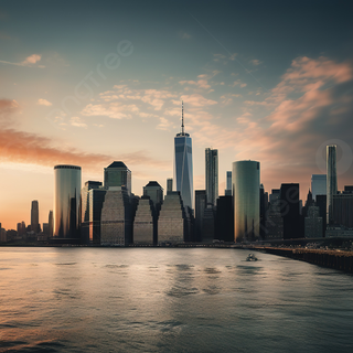 Sunset New York wallpaper
