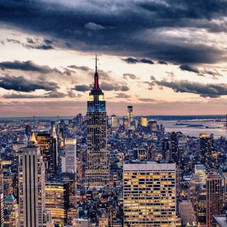 Sunset New York wallpaper