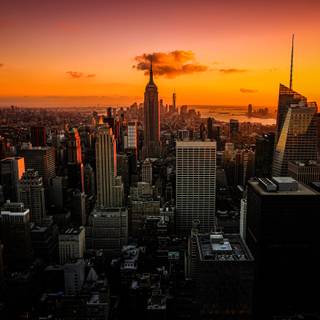 Sunset New York wallpaper