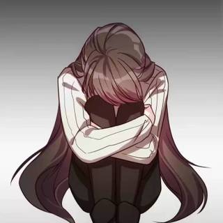Girl sad anime wallpaper