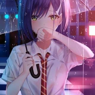 Girl sad anime wallpaper