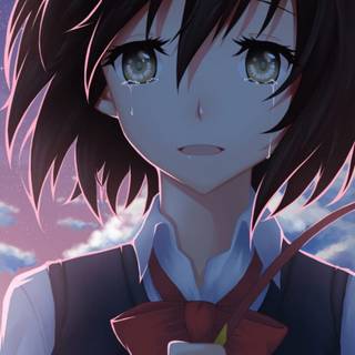 Girl sad anime wallpaper